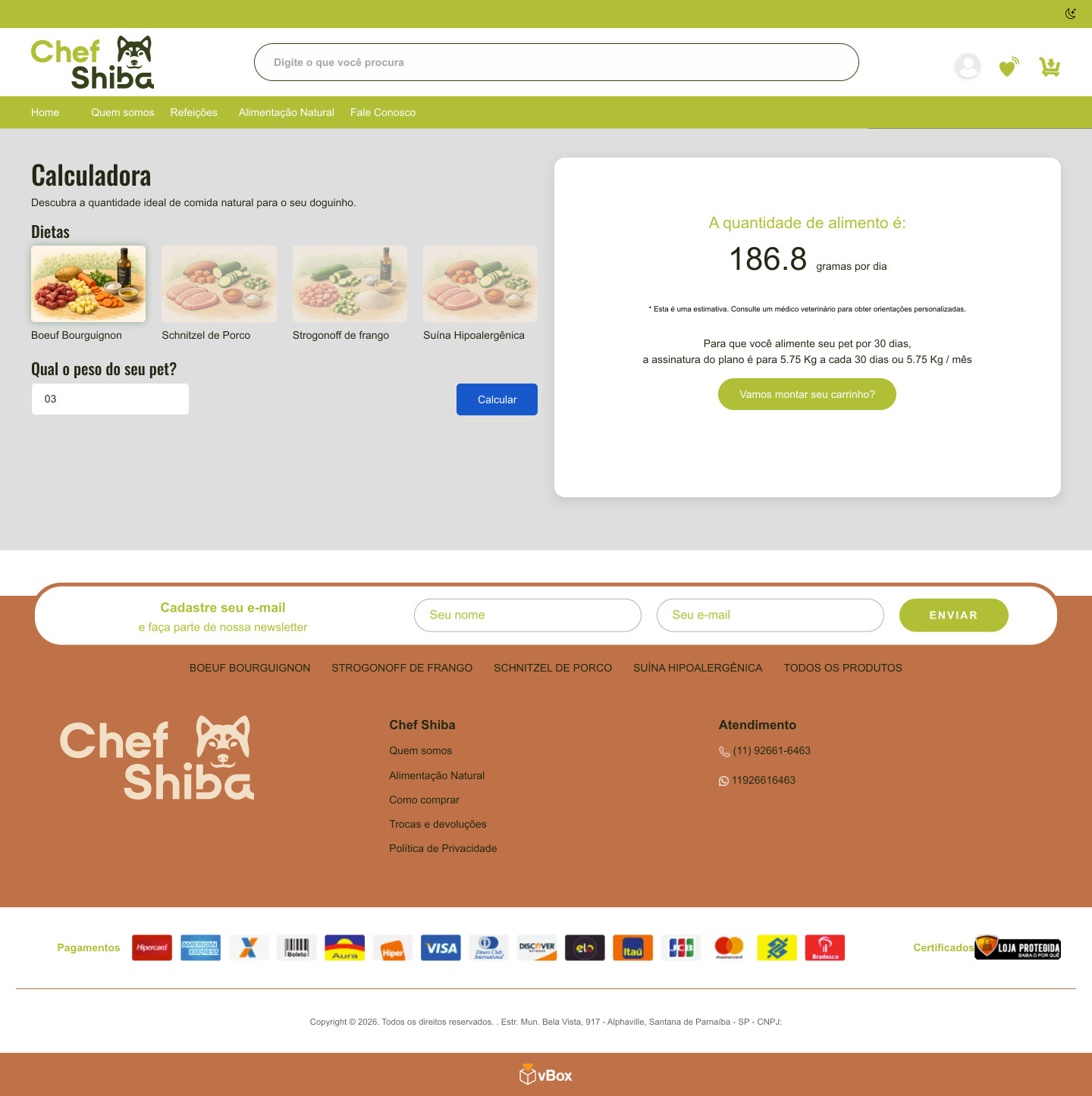 Comida na medida certa, sem sobras no pacote nem no orçamento