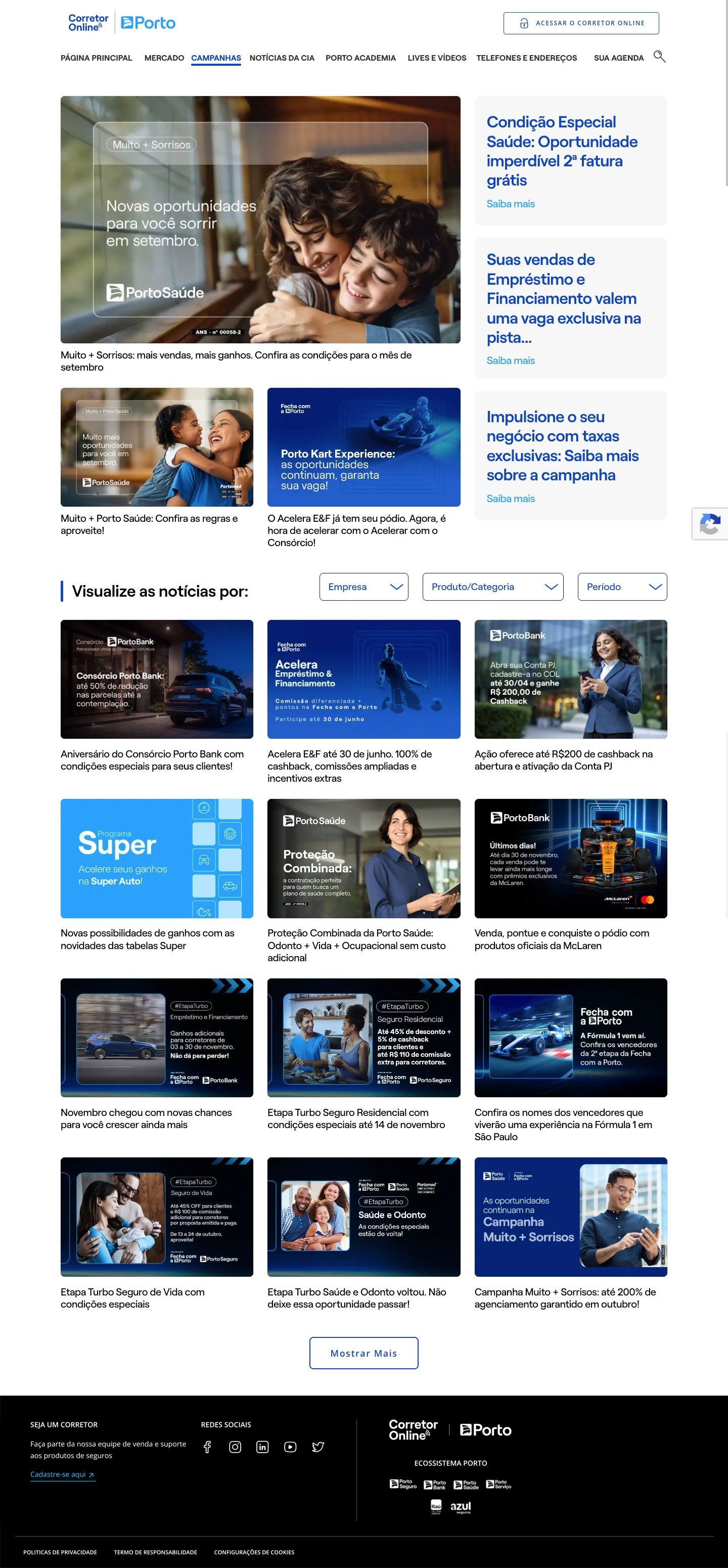 Editorias e Perfis: um Portal Sob Medida