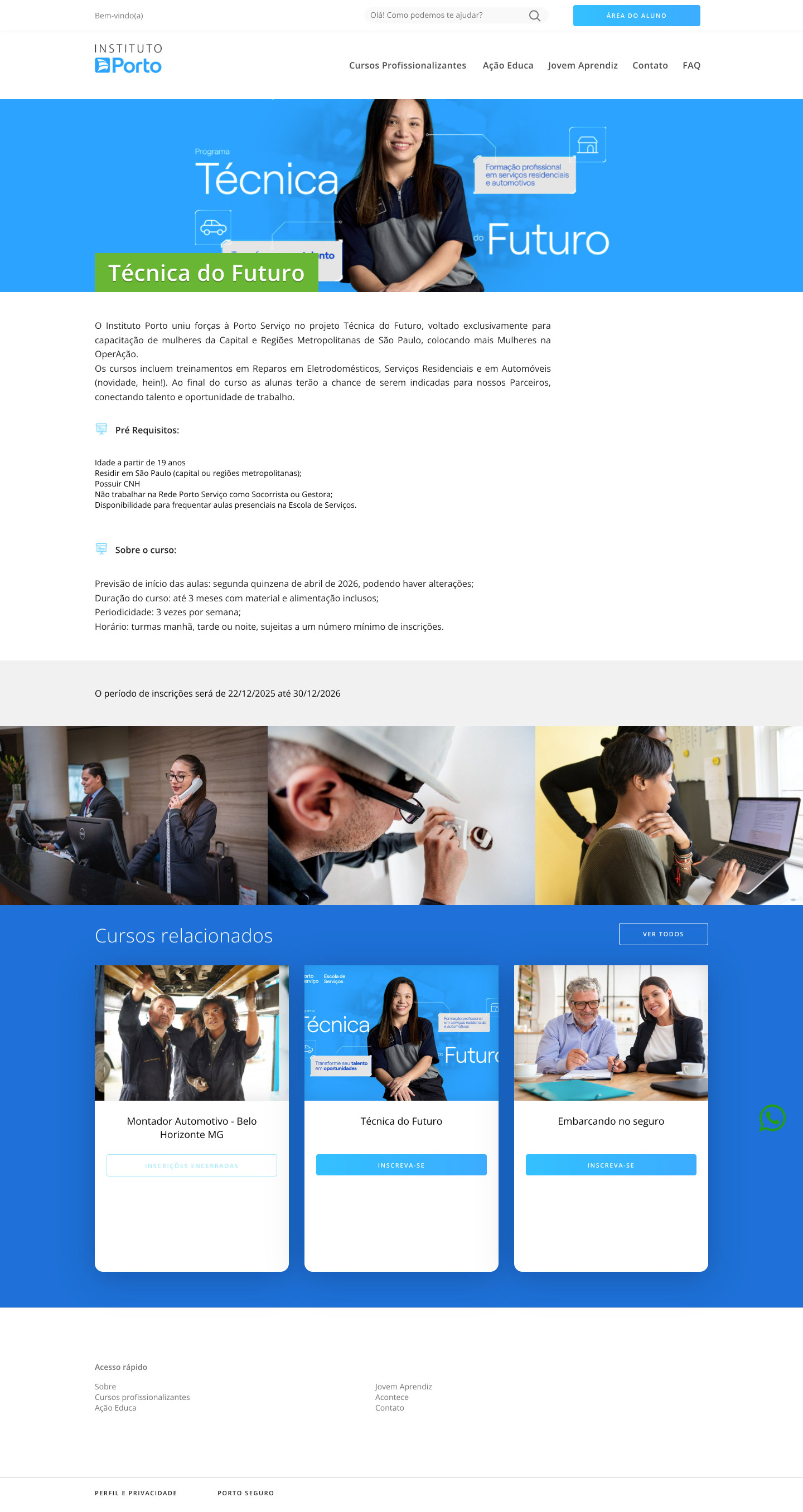 Cursos gratuitos, um clique de distância