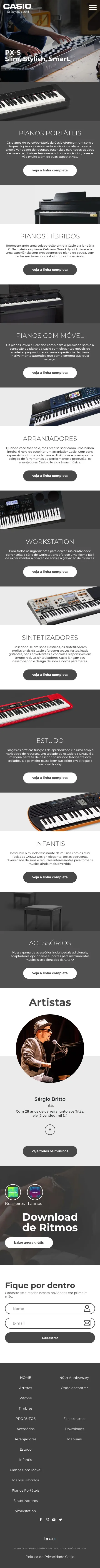 Casio Teclados — mobile